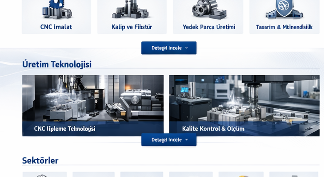 Yüksek Hassasiyetli İşlenmiş Parçalar